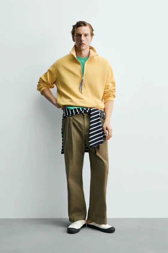ТОЛСТОВКА НА МОЛНИИ С ЛЕНТОЙ Zara «Aaron Levine»