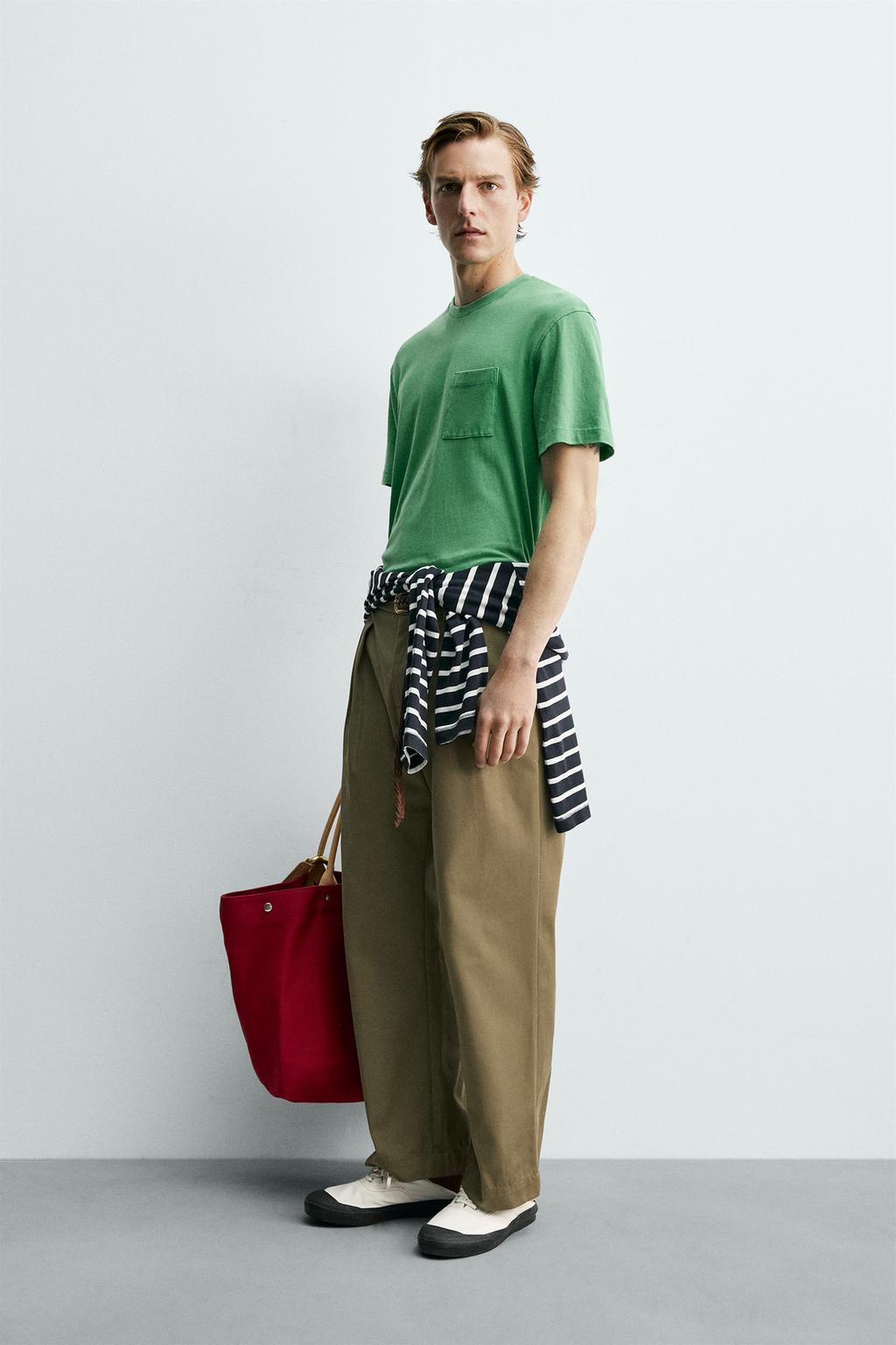 ФУТБОЛКА С КАРМАНОМ Zara «Aaron Levine»