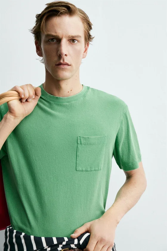 ФУТБОЛКА С КАРМАНОМ Zara «Aaron Levine»