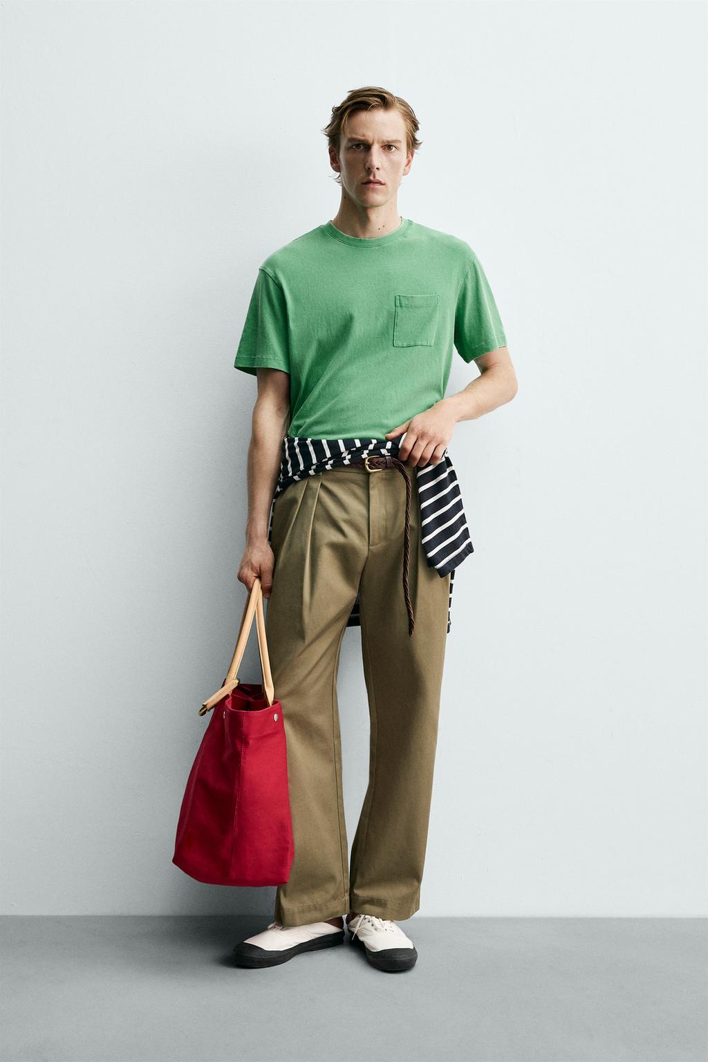 ФУТБОЛКА С КАРМАНОМ Zara «Aaron Levine»