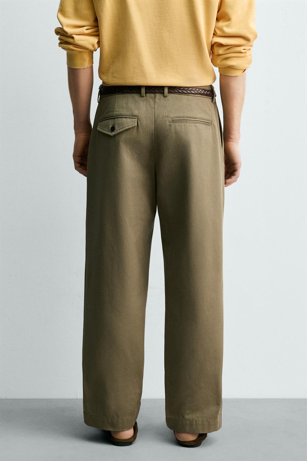 БРЮКИ ЧИНОС СО СКЛАДКАМИ Zara «Aaron Levine»