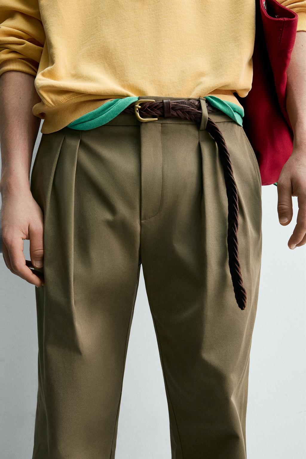 БРЮКИ ЧИНОС СО СКЛАДКАМИ Zara «Aaron Levine»