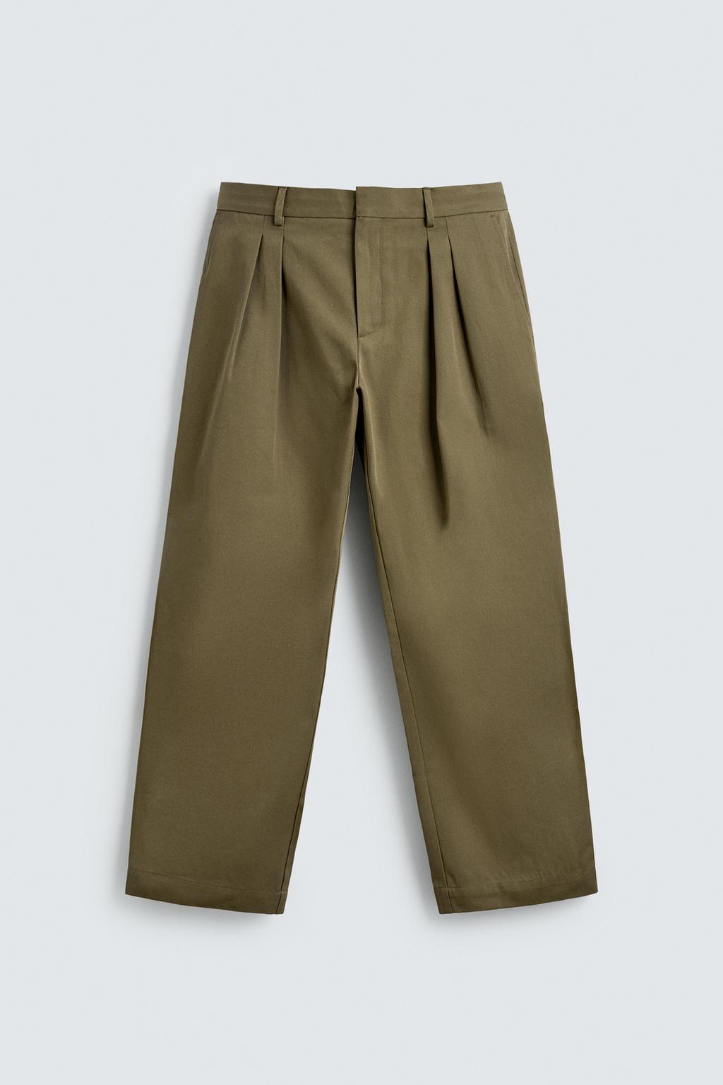 БРЮКИ ЧИНОС СО СКЛАДКАМИ Zara «Aaron Levine»