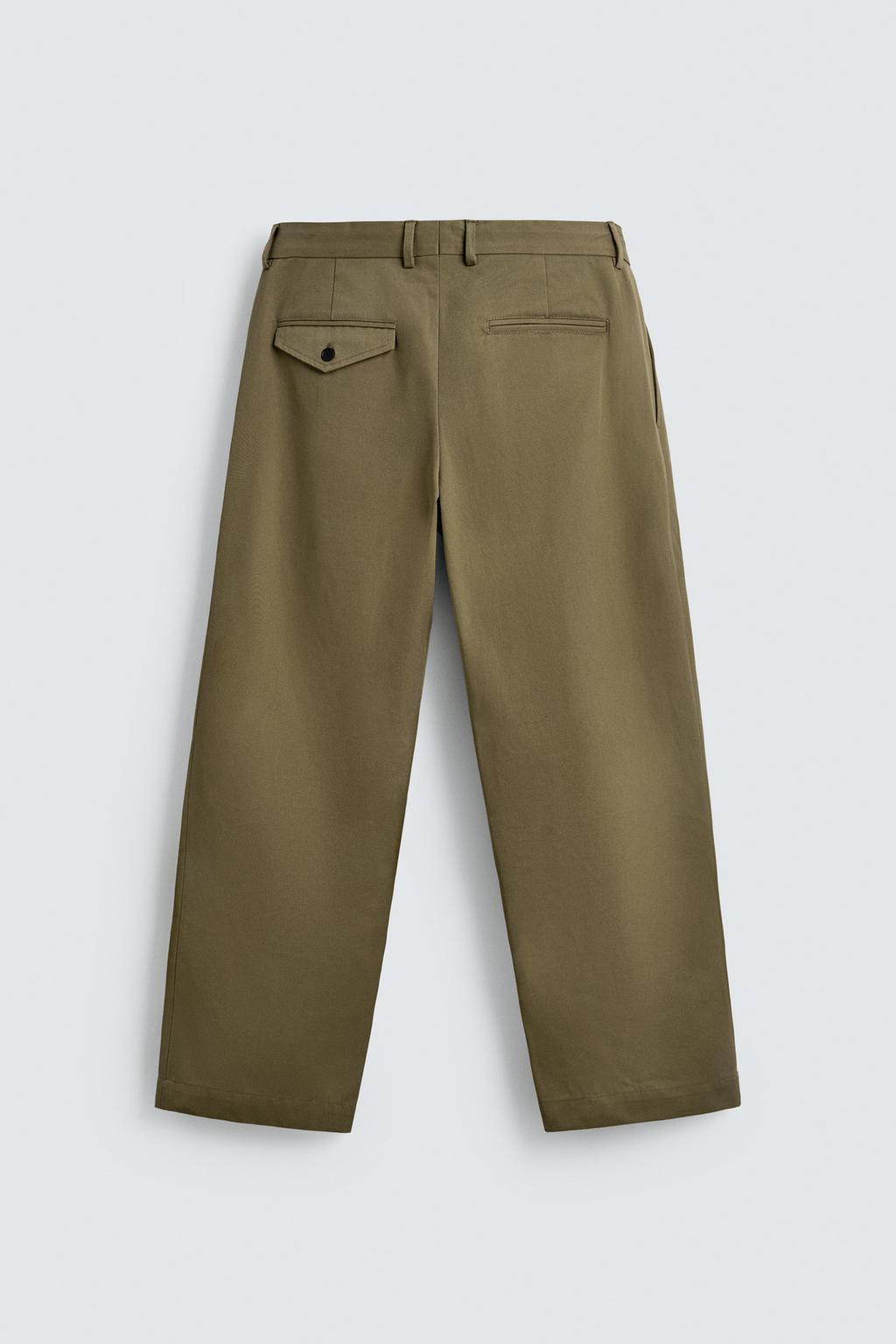 БРЮКИ ЧИНОС СО СКЛАДКАМИ Zara «Aaron Levine»