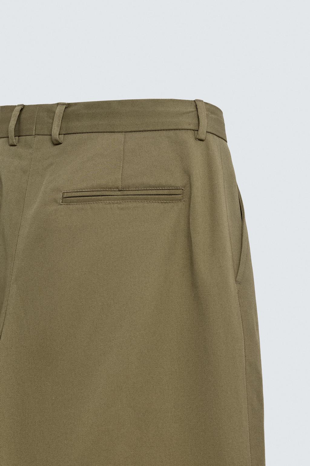 БРЮКИ ЧИНОС СО СКЛАДКАМИ Zara «Aaron Levine»