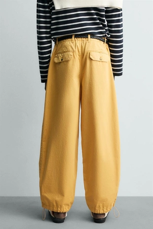 Хлопковые брюки  Zara «Aaron Levine»- Заказать в России