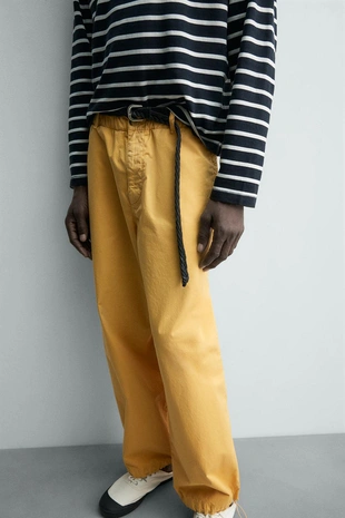 Хлопковые брюки  Zara «Aaron Levine»- Заказать в России