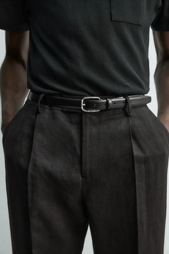 КОЖАНЫЙ РЕМЕНЬ Zara «Aaron Levine»