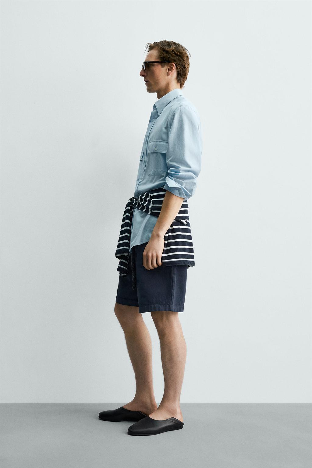 РУБАШКА СВОБОДНОГО КРОЯ С КАРМАНАМИ Zara «Aaron Levine»