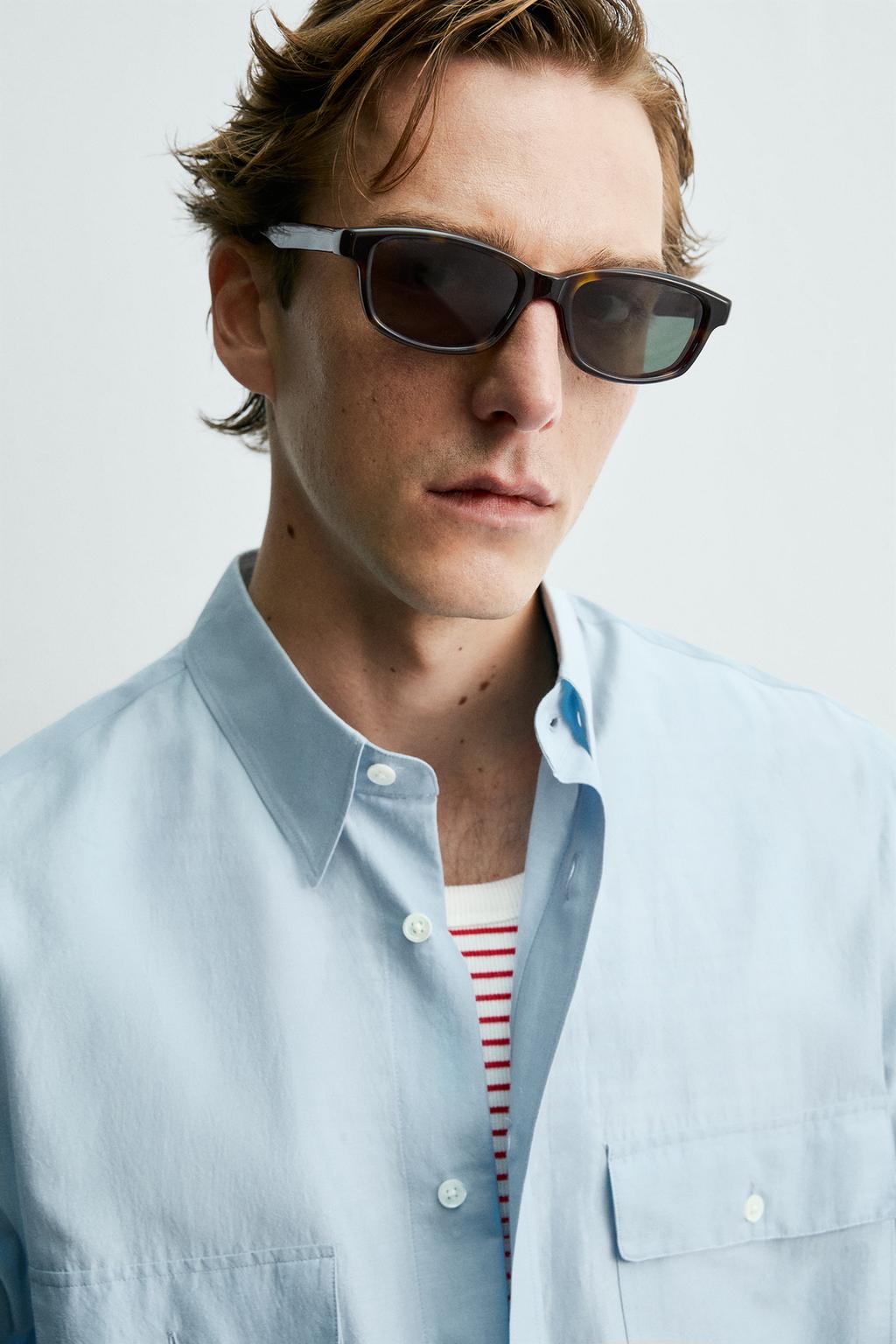 РУБАШКА СВОБОДНОГО КРОЯ С КАРМАНАМИ Zara «Aaron Levine»