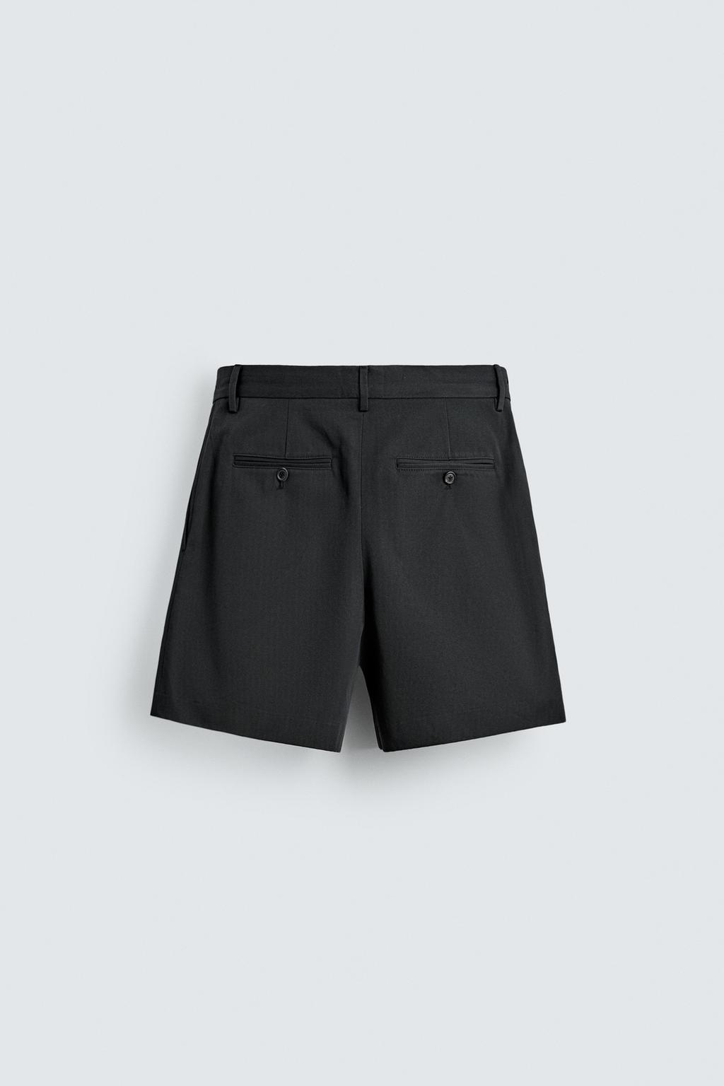 КОРОТКИЕ ШОРТЫ С ЗАЩИПАМИ Zara «Aaron Levine»