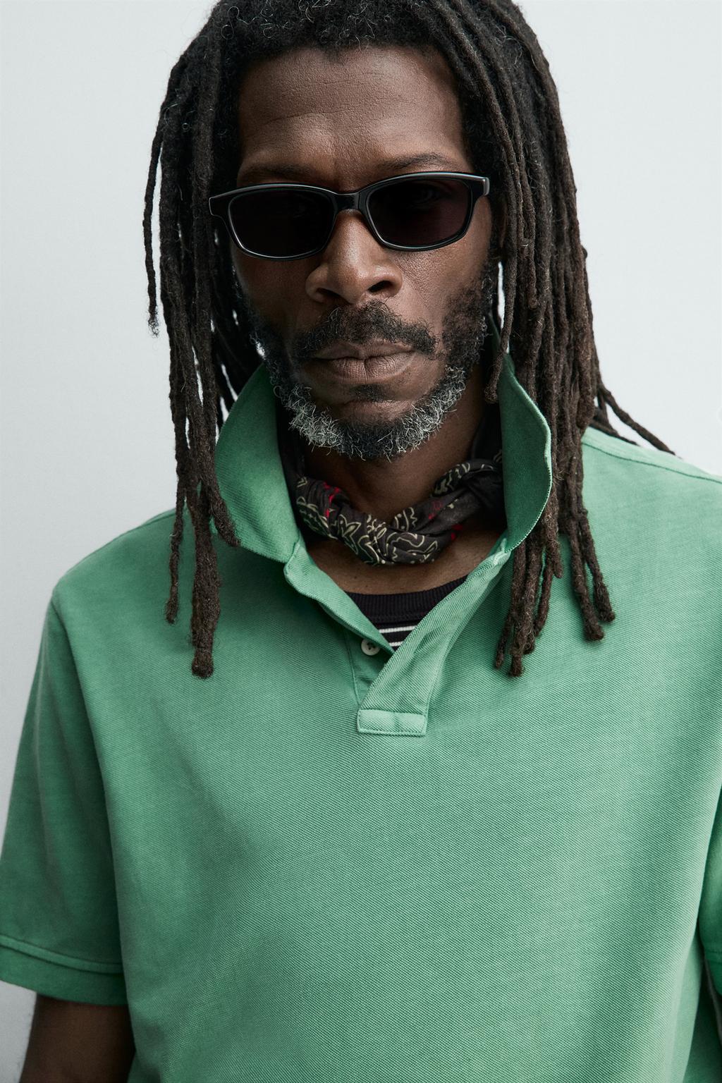 ПОЛО ПИКЕ С ЭФФЕКТОМ ПОТЕРТОСТИ Zara «Aaron Levine»