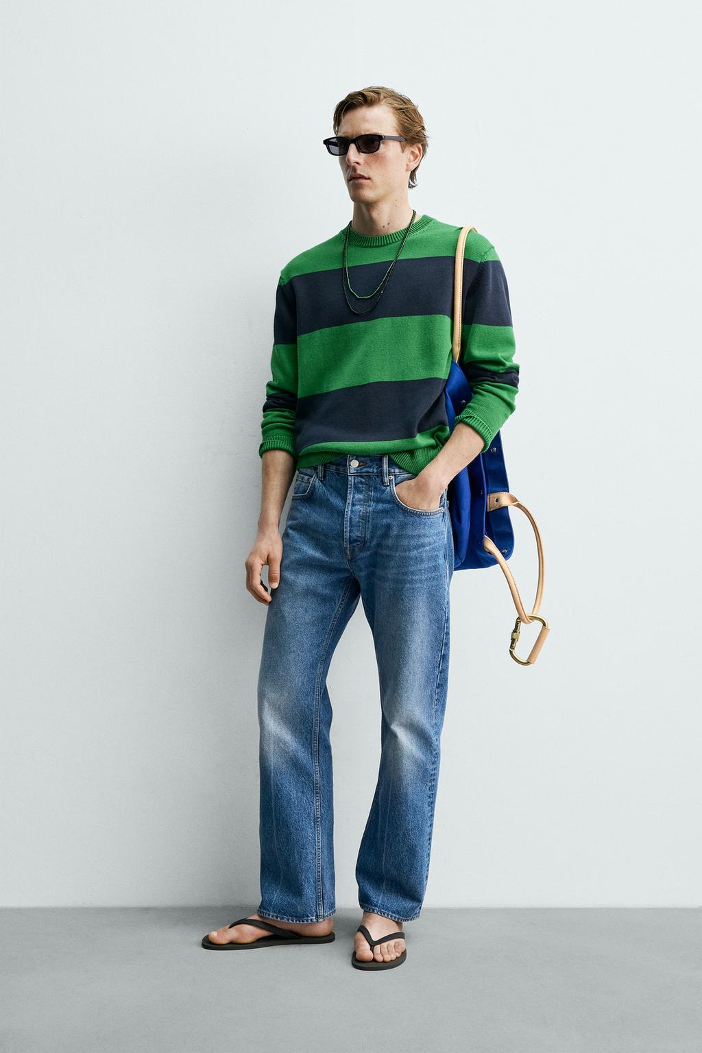 ЖАККАРДОВЫЙ СВИТЕР В ПОЛОСКУ Zara «Aaron Levine»