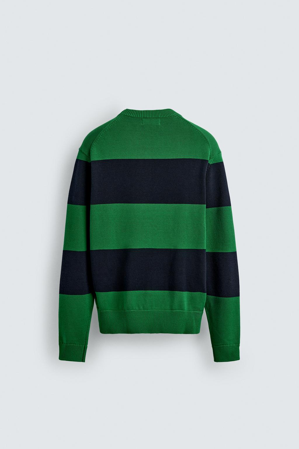 ЖАККАРДОВЫЙ СВИТЕР В ПОЛОСКУ Zara «Aaron Levine»