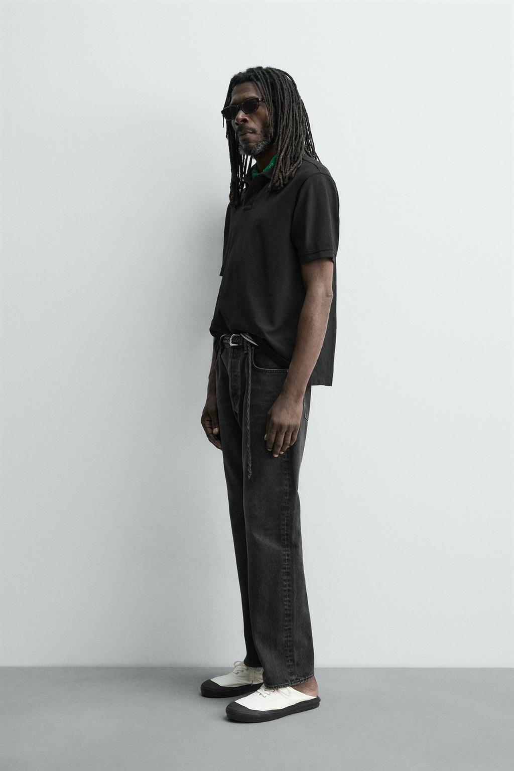 ПОЛО ПИКЕ С ЭФФЕКТОМ ПОТЕРТОСТИ Zara «Aaron Levine»