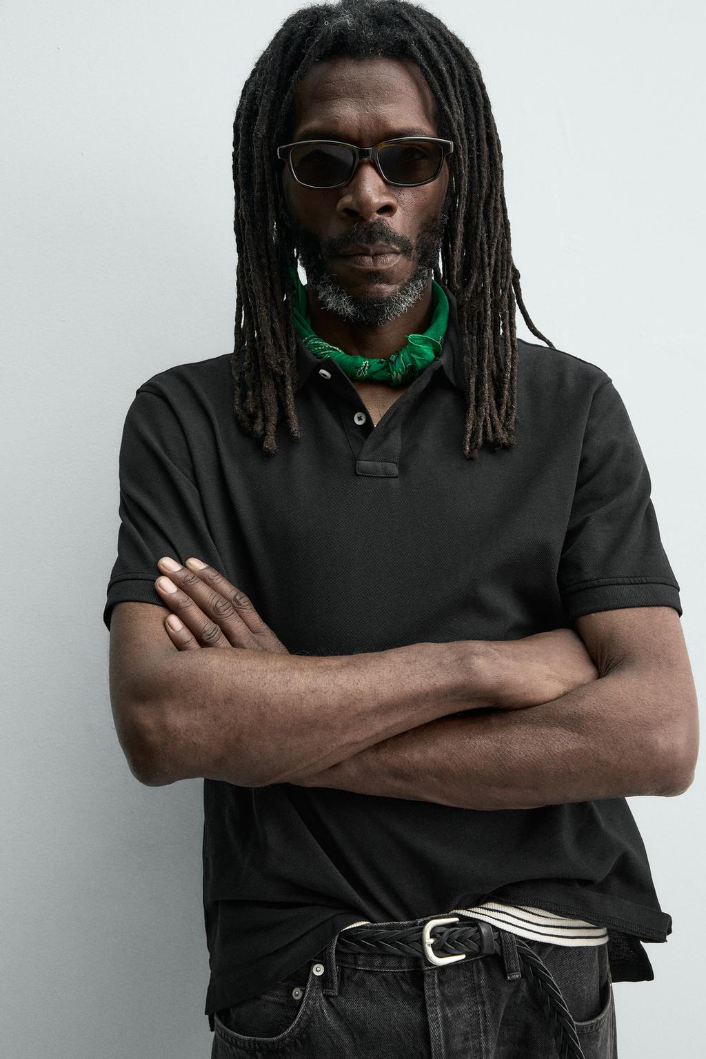 ПОЛО ПИКЕ С ЭФФЕКТОМ ПОТЕРТОСТИ Zara «Aaron Levine»