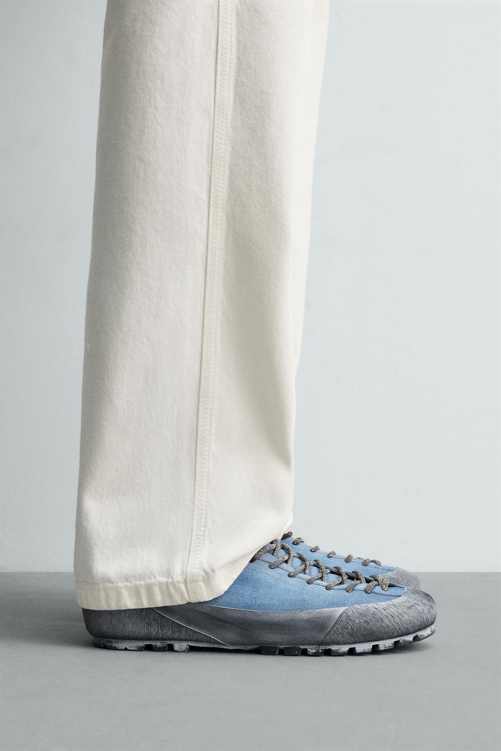 КОЖАНЫЕ КРОССОВКИ Zara «Aaron Levine» НА ПОДОШВЕ Vibram®