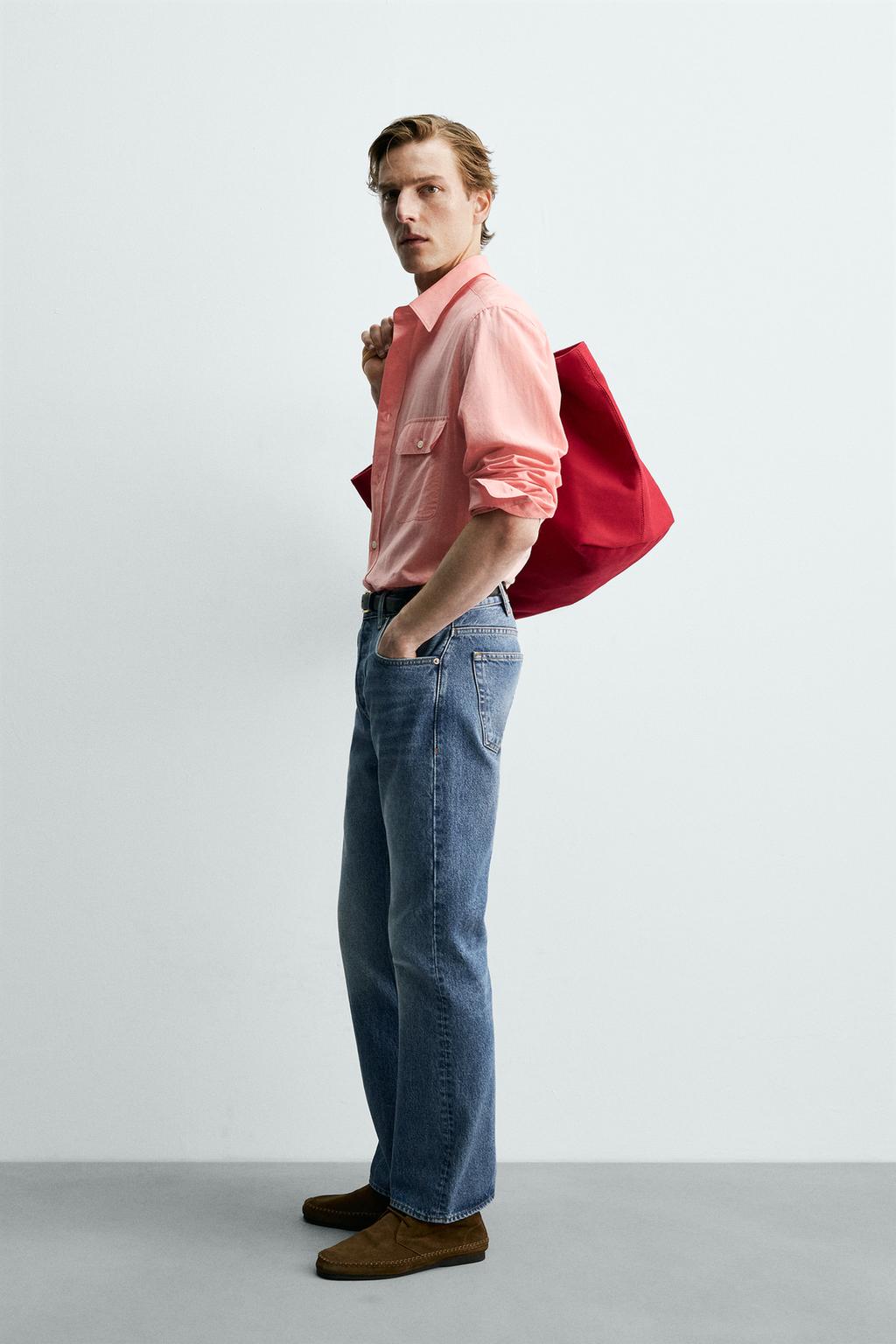 РУБАШКА СВОБОДНОГО КРОЯ С КАРМАНАМИ Zara «Aaron Levine»