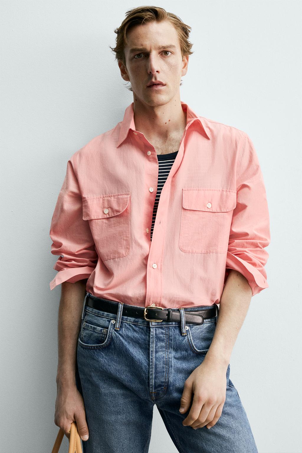 РУБАШКА СВОБОДНОГО КРОЯ С КАРМАНАМИ Zara «Aaron Levine»