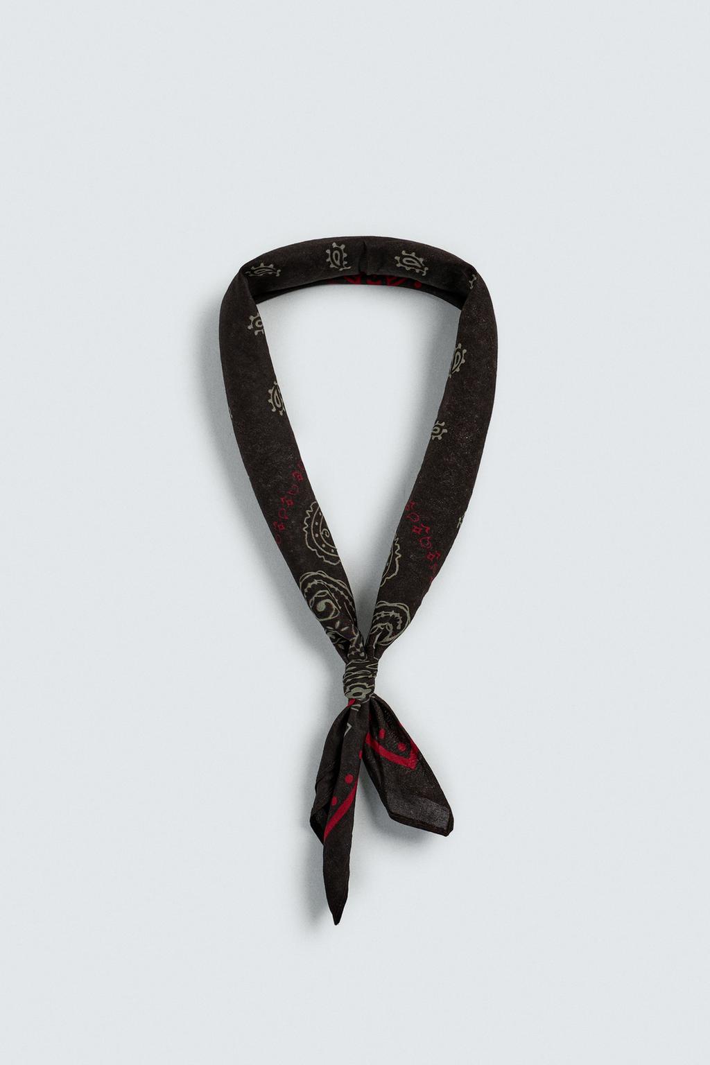 БАНДАНА С ПРИНТОМ ПЕЙСЛИ Zara «Aaron Levine»