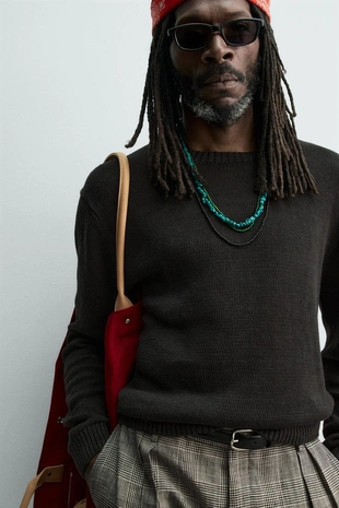 Свитер из 100% льна Zara «Aaron Levine»- Заказать в России