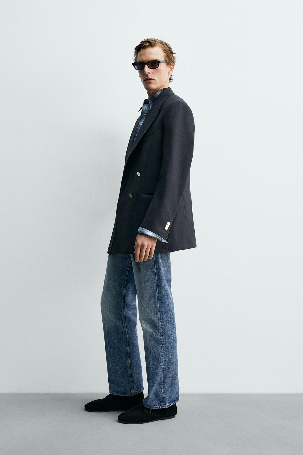 ДВУБОРТНЫЙ БЛЕЙЗЕР ИЗ 100% ШЕРСТИ Zara «Aaron Levine»