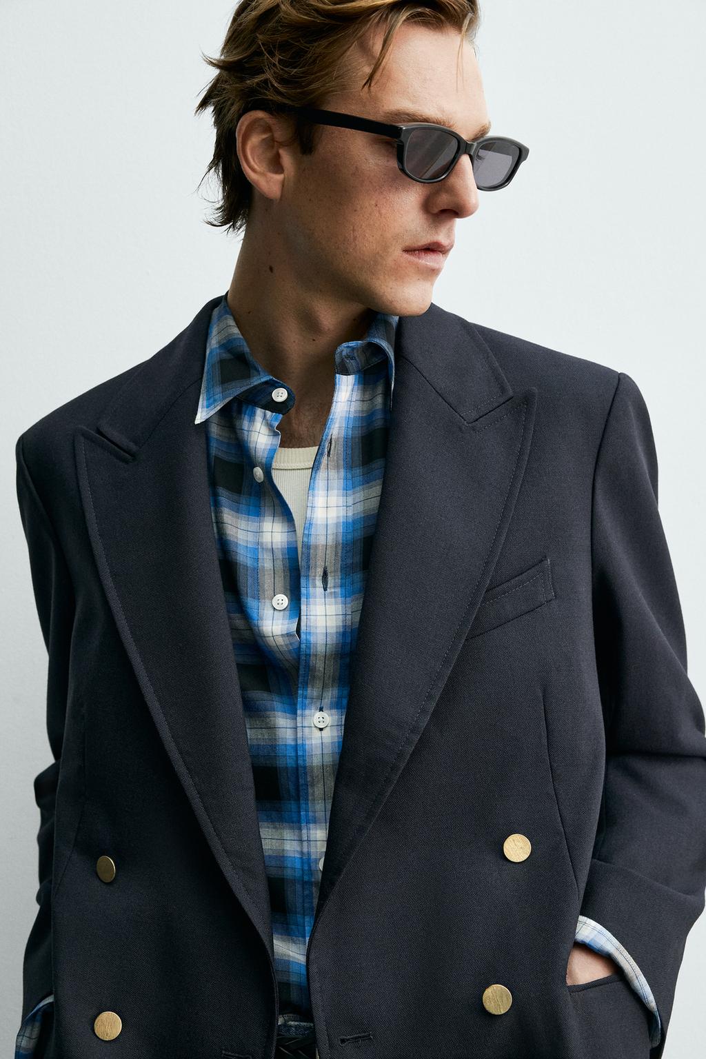 ДВУБОРТНЫЙ БЛЕЙЗЕР ИЗ 100% ШЕРСТИ Zara «Aaron Levine»