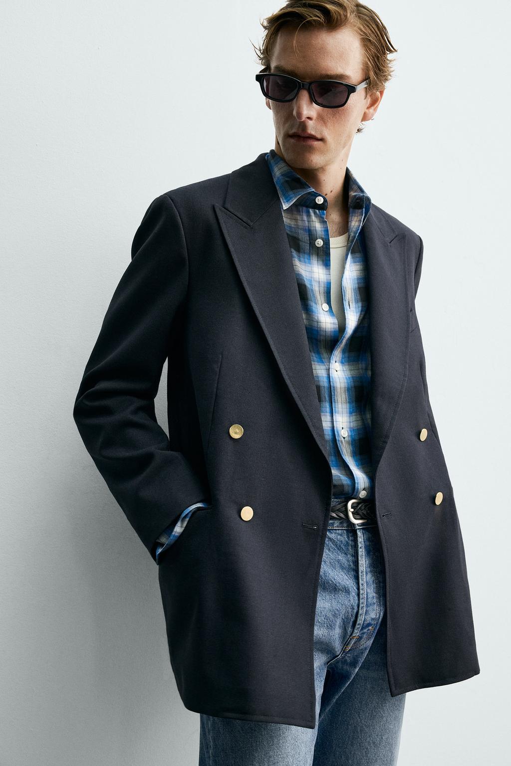 ДВУБОРТНЫЙ БЛЕЙЗЕР ИЗ 100% ШЕРСТИ Zara «Aaron Levine»