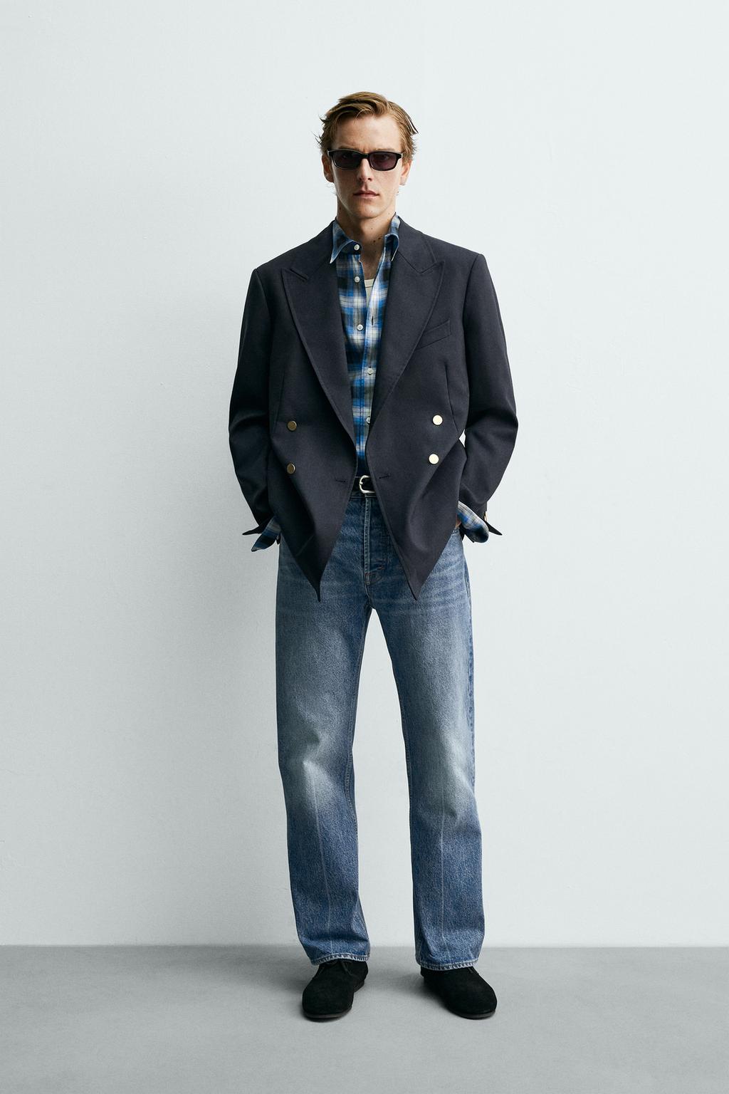 ДВУБОРТНЫЙ БЛЕЙЗЕР ИЗ 100% ШЕРСТИ Zara «Aaron Levine»