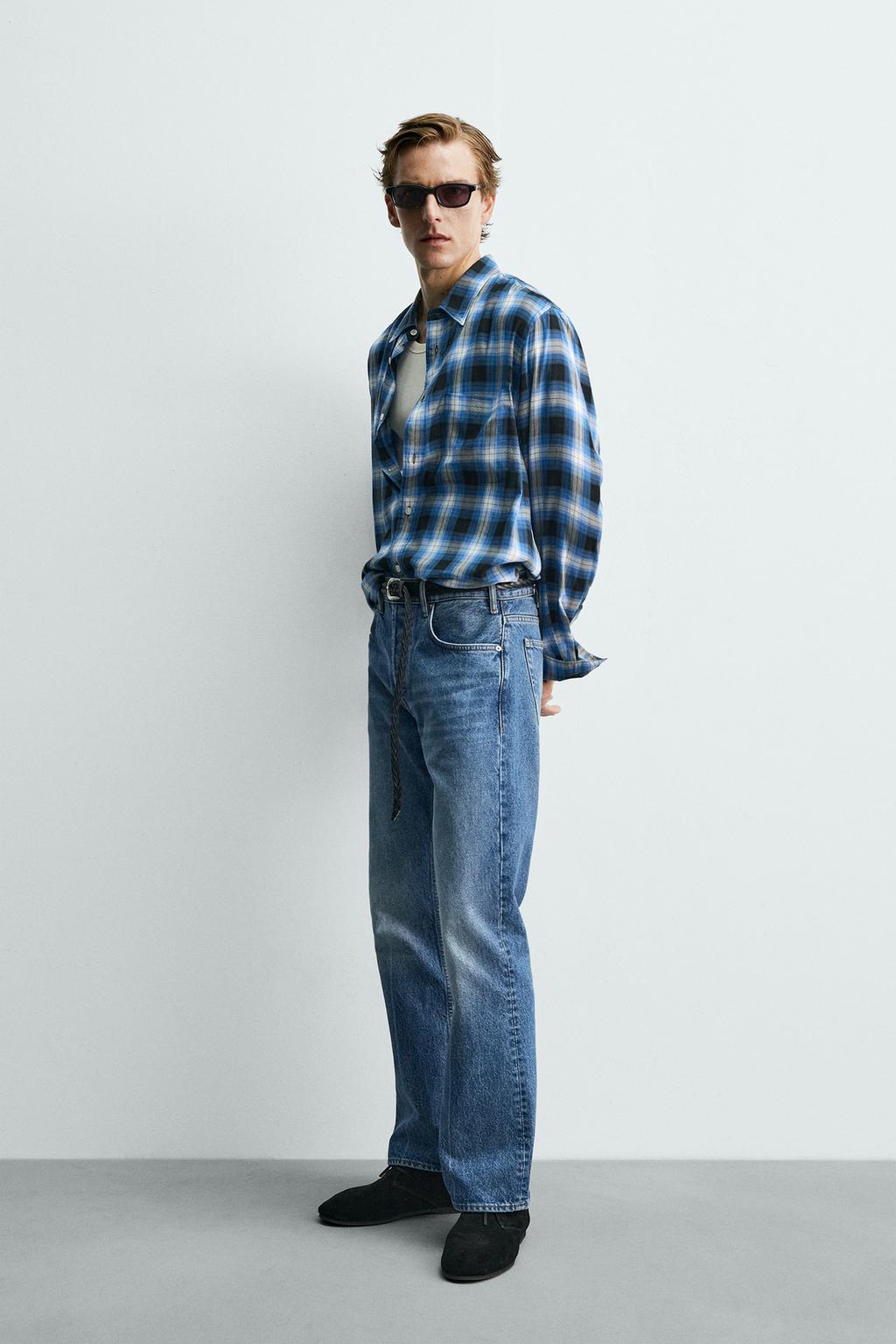 РУБАШКА СВОБОДНОГО КРОЯ В КЛЕТКУ Zara «Aaron Levine»