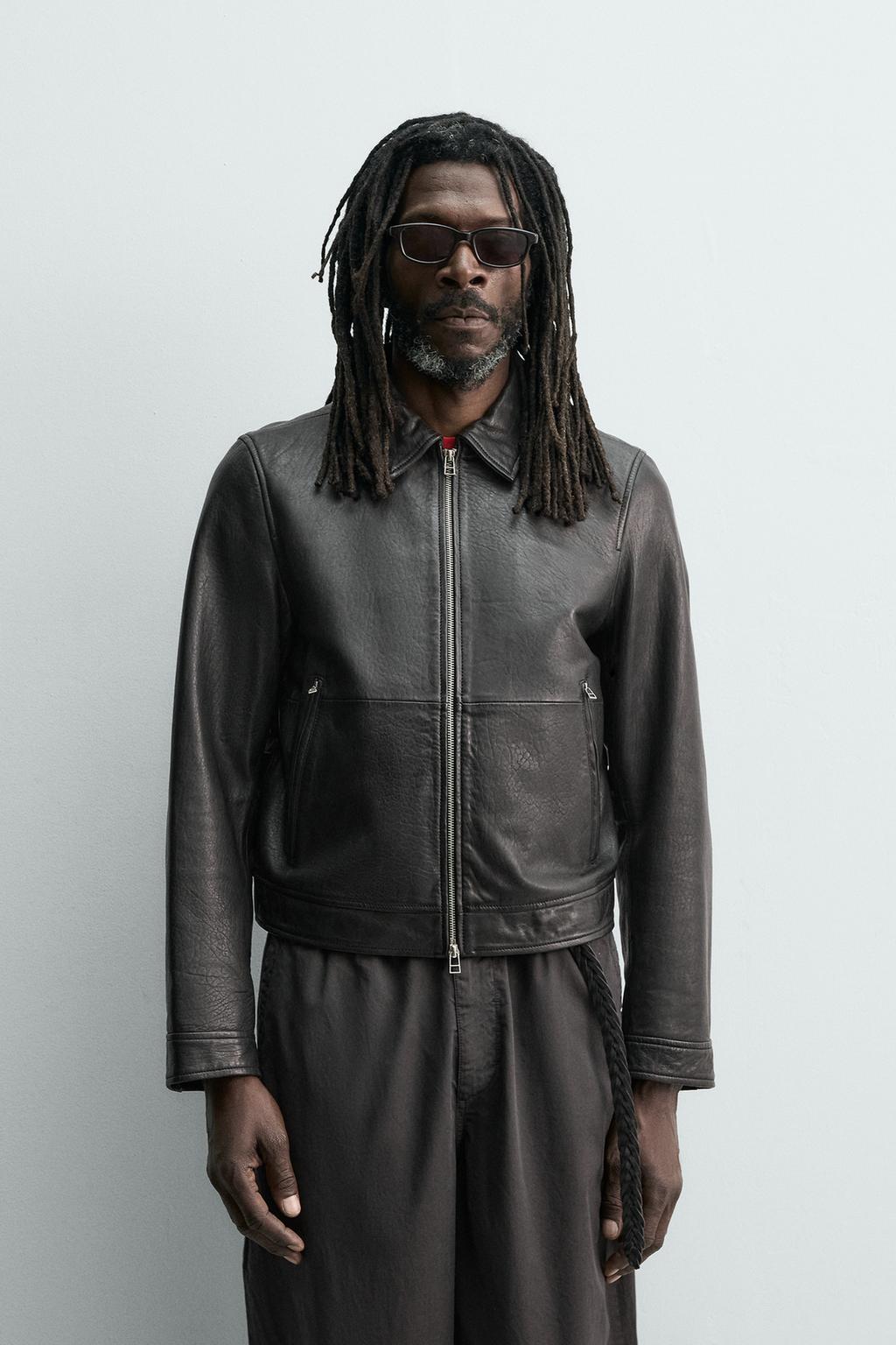 КОЖАНАЯ КУРТКА Zara «Aaron Levine»