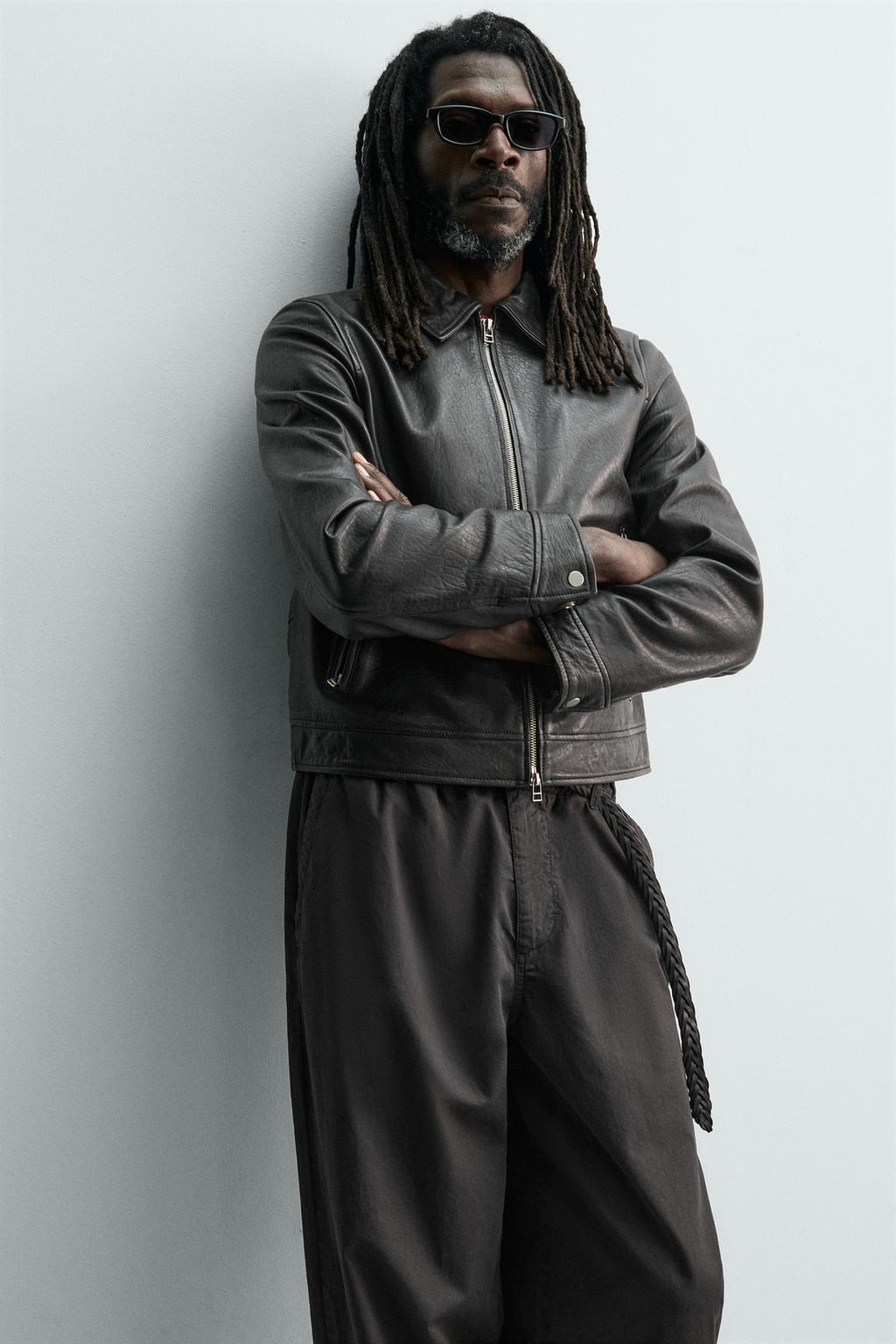 КОЖАНАЯ КУРТКА Zara «Aaron Levine»