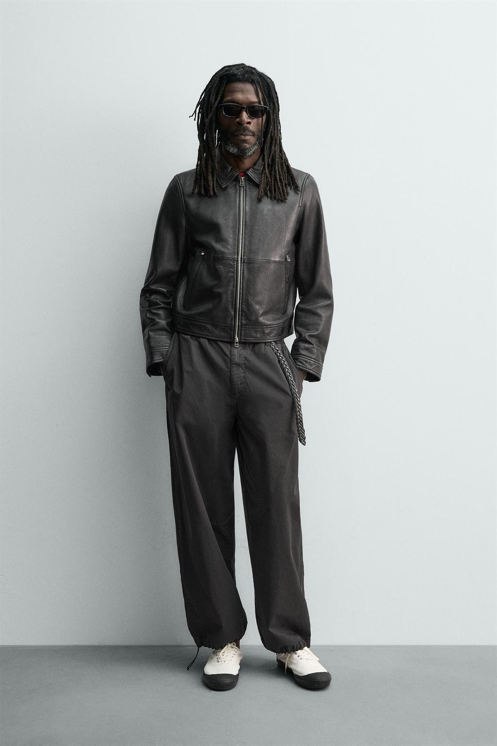 КОЖАНАЯ КУРТКА Zara «Aaron Levine»