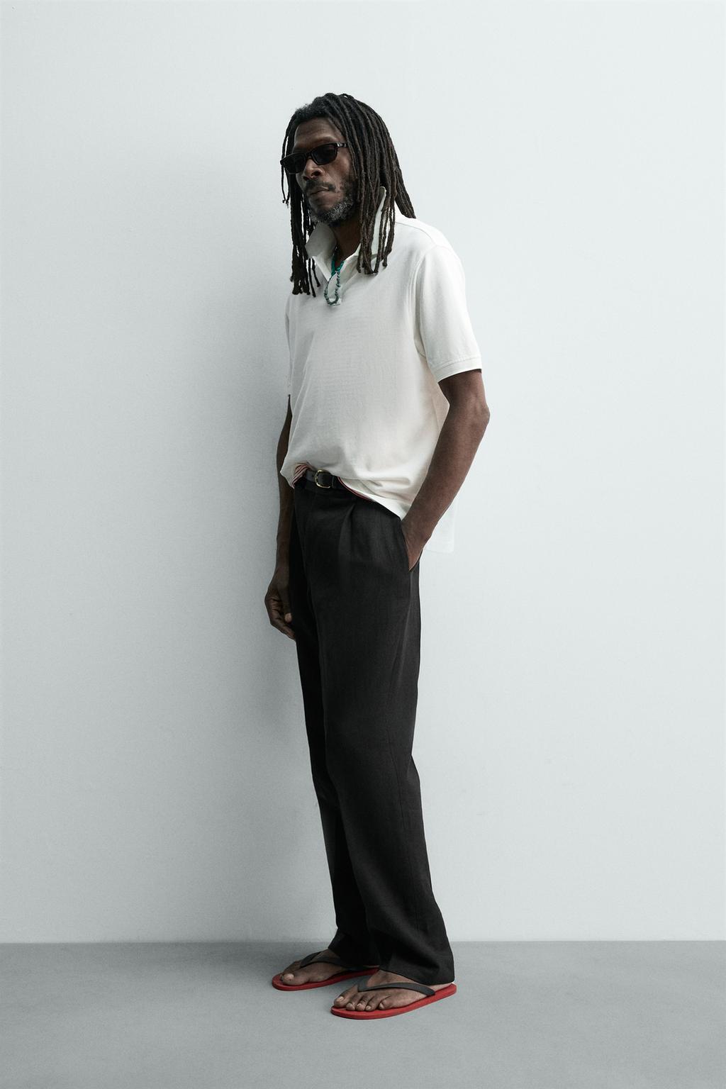 ПОЛО ПИКЕ С ЭФФЕКТОМ ПОТЕРТОСТИ Zara «Aaron Levine»