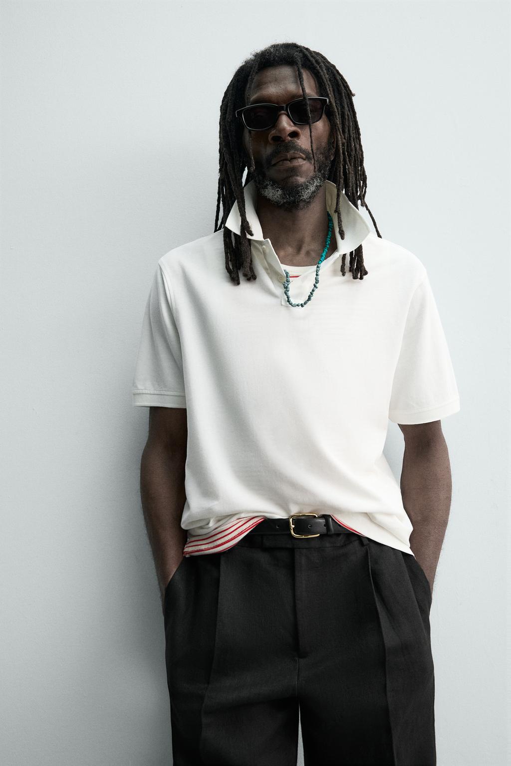 ПОЛО ПИКЕ С ЭФФЕКТОМ ПОТЕРТОСТИ Zara «Aaron Levine»