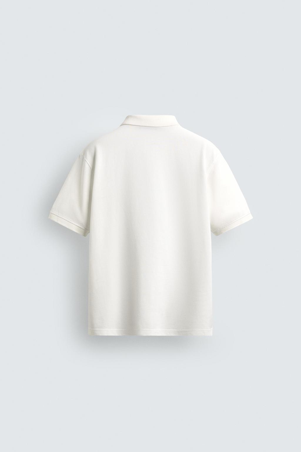 ПОЛО ПИКЕ С ЭФФЕКТОМ ПОТЕРТОСТИ Zara «Aaron Levine»