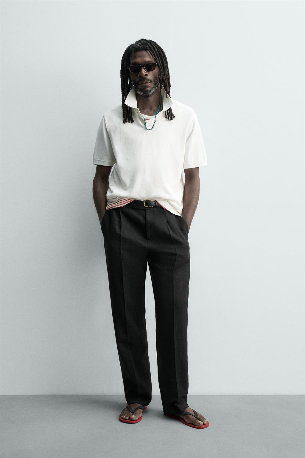 ПОЛО ПИКЕ С ЭФФЕКТОМ ПОТЕРТОСТИ Zara «Aaron Levine»