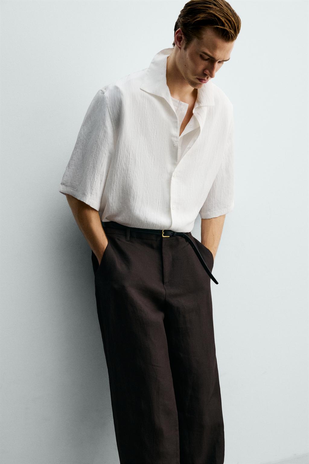 РУБАШКА  ЖАККАРД В ПОЛОСКУ