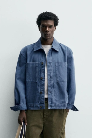 Куртка стандартной посадки с карманами- Заказать в России