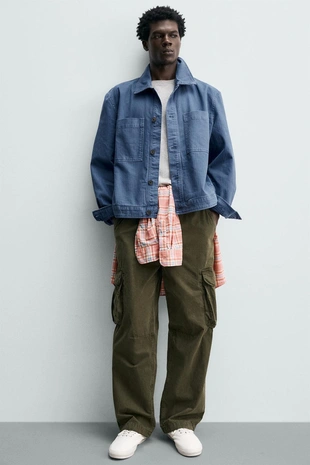 Куртка стандартной посадки с карманами- Заказать в России