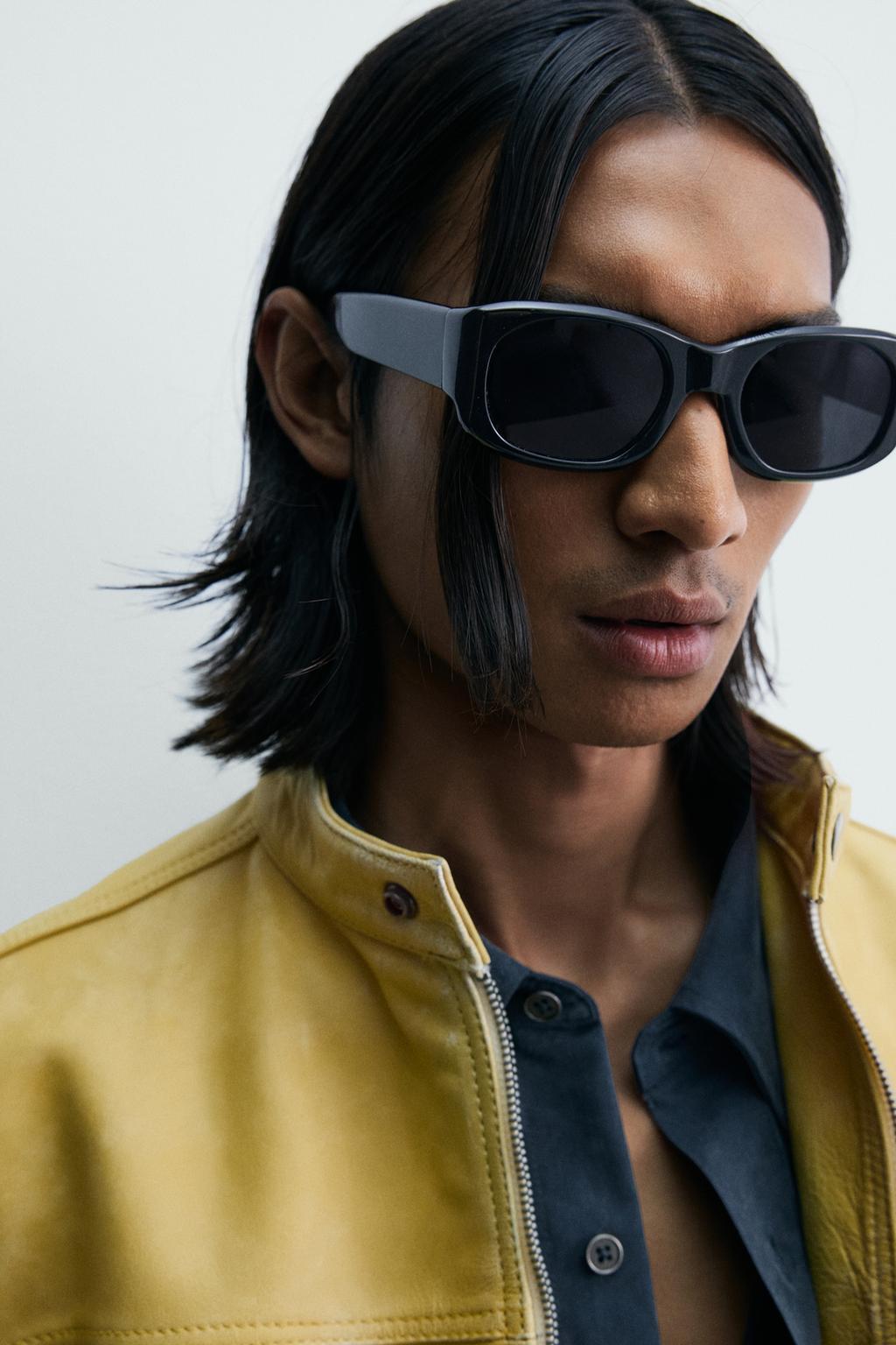 УКОРОЧЕННАЯ КОЖАНАЯ КУРТКА С ЭФФЕКТОМ ПОТЕРТОСТИ