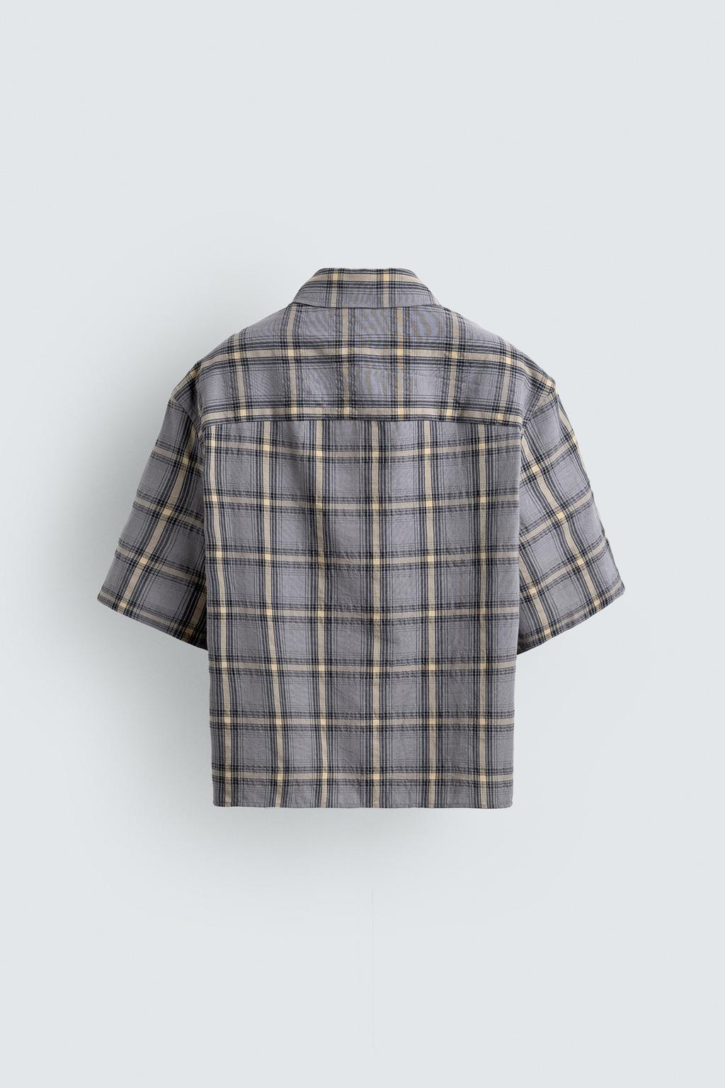 РУБАШКА-ПОЛО В КЛЕТКУ НА МОЛНИИ