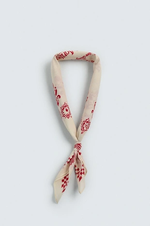 Бандана с графическим геометрическим принтом