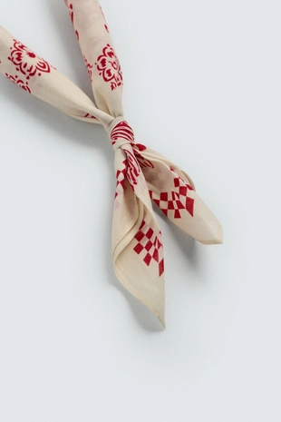 Бандана с графическим геометрическим принтом