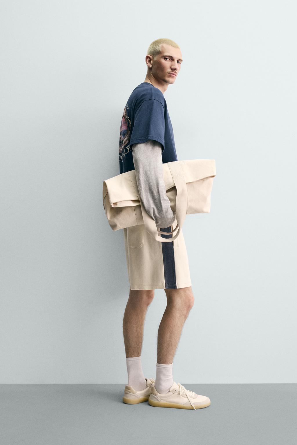 ФУТБОЛКА С КОНТРАСТНЫМ МОРСКИМ ПРИНТОМ