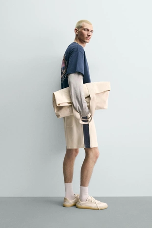 Футболка с контрастным морским принтом