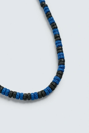 Ожерелье с бусинами и камнями- Заказать в России