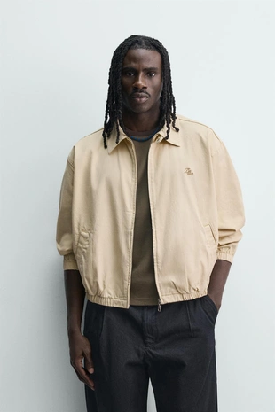 Укороченная куртка с вышивкой- Заказать в России