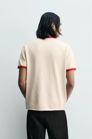 Футболка с контрастным текстовым принтом- Заказать в России