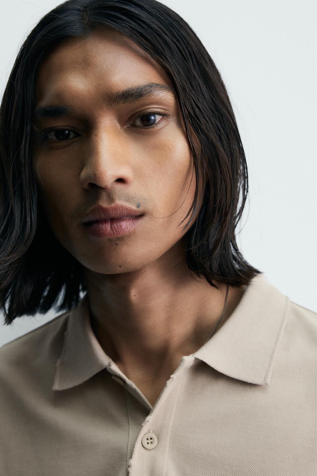 ПОЛО  С ЭФФЕКТОМ ПОТЕРТОСТИ